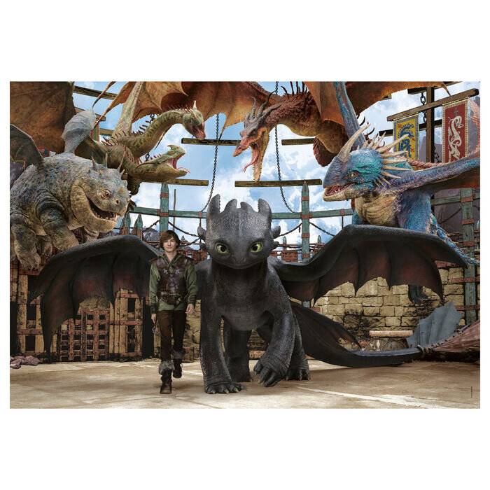 Wie trainiere ich deinen Drachen? 104-teiliges Puzzle