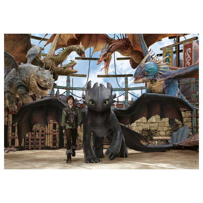 Wie trainiere ich deinen Drachen? 104-teiliges Puzzle