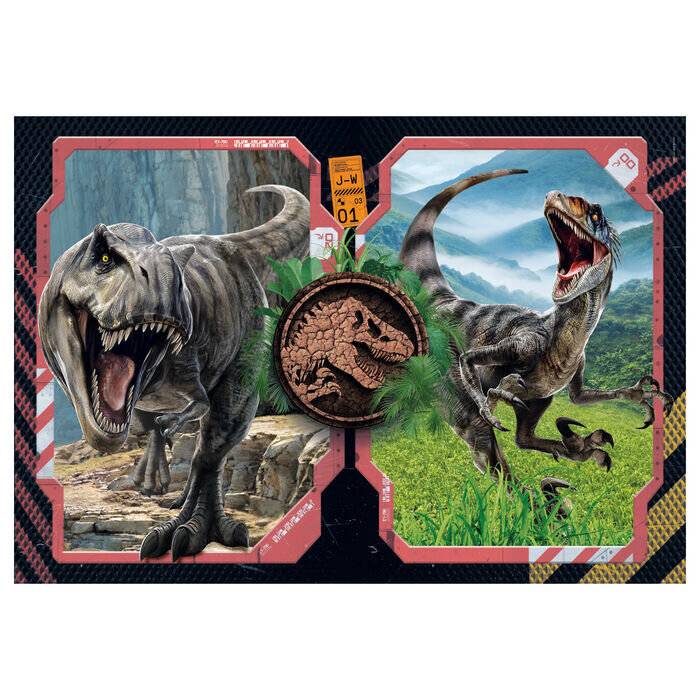 Jurassic World Puzzle 2x60 Stü ck