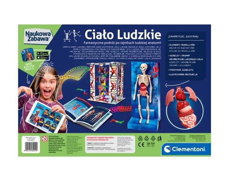 Science Fun Menschlicher Körper Polnische Sprache Clementoni 60249