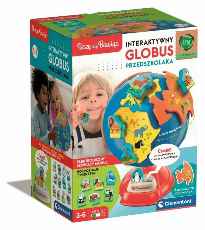 Interaktiver Globus für Vorschulkinder Polnische Sprache Clementoni 50757
