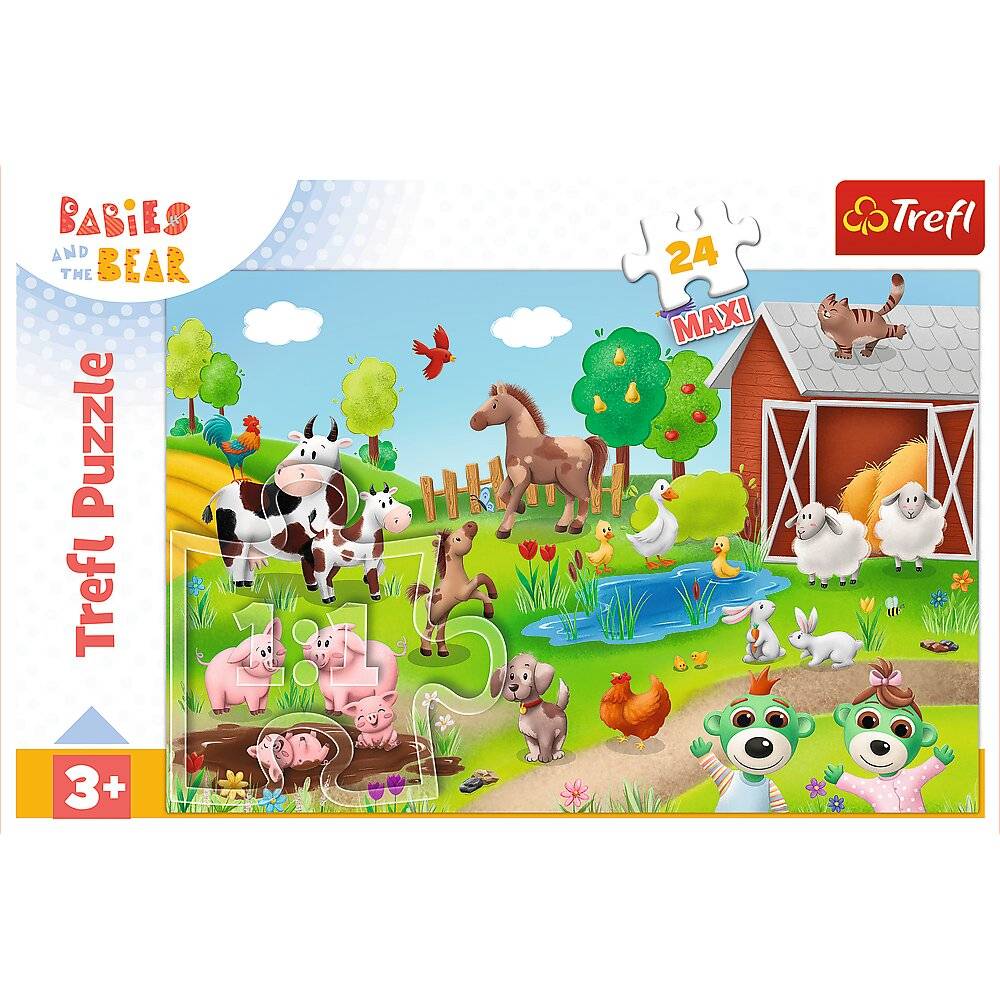 Puzzle 24 Maxi - Little Ones and Animals - Trefl 14372