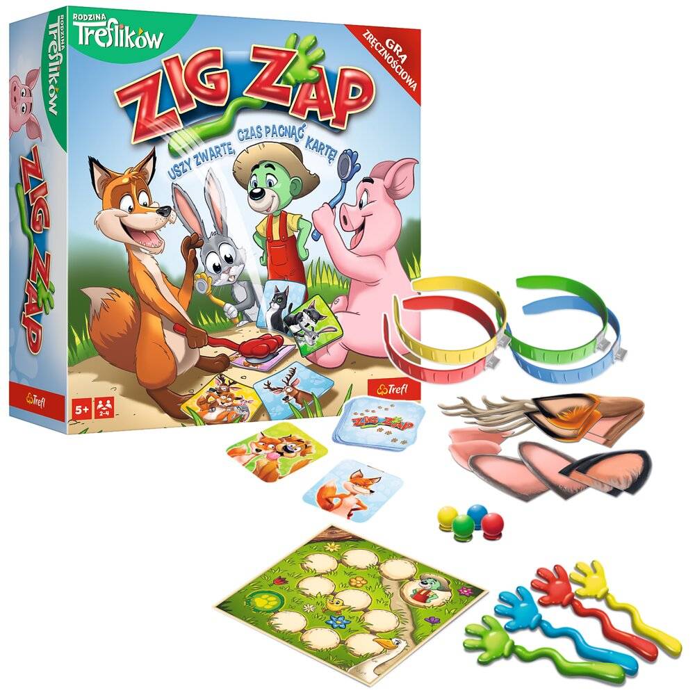 SPIEL - ZIG ZAP Treflik Family Trefl 02821
