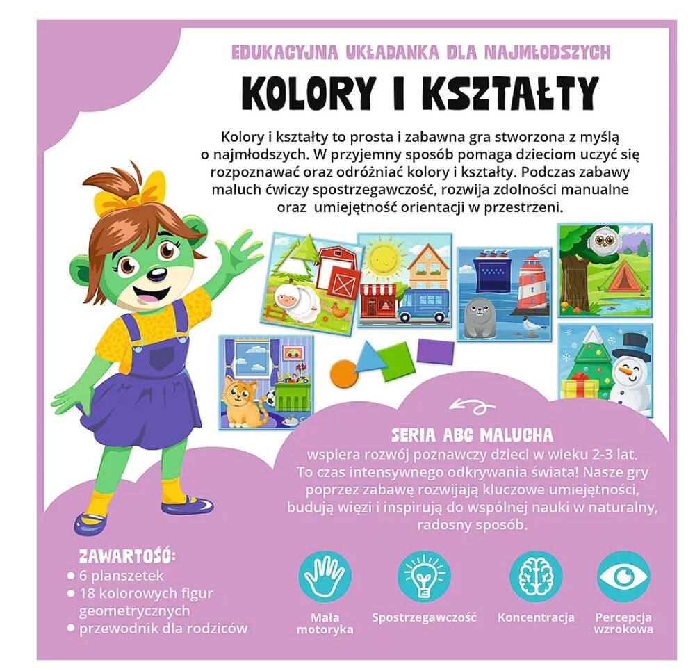 Lernspiel Farben und Formen ABC für Kleinkinder Treflik-Familie Trefl 02904