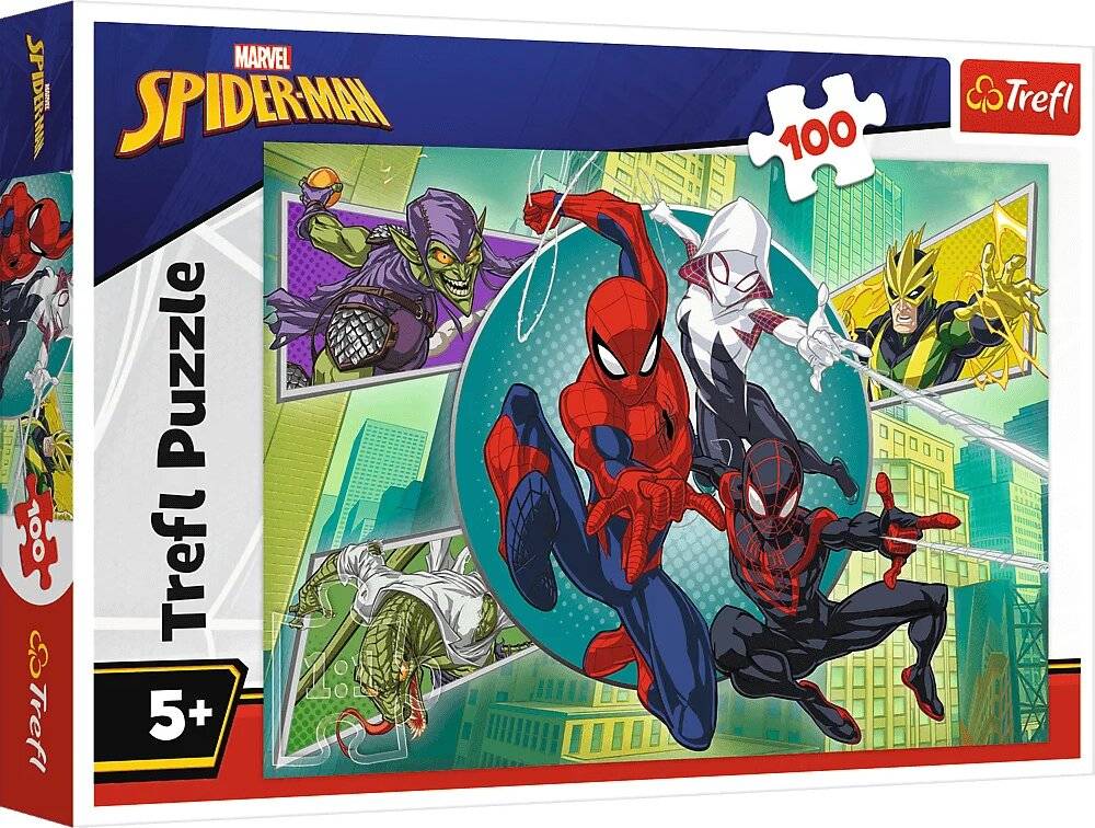 Puzzle - 100 - Spinnenmaske - Disney Marvel Spiderman - Trefl 16519