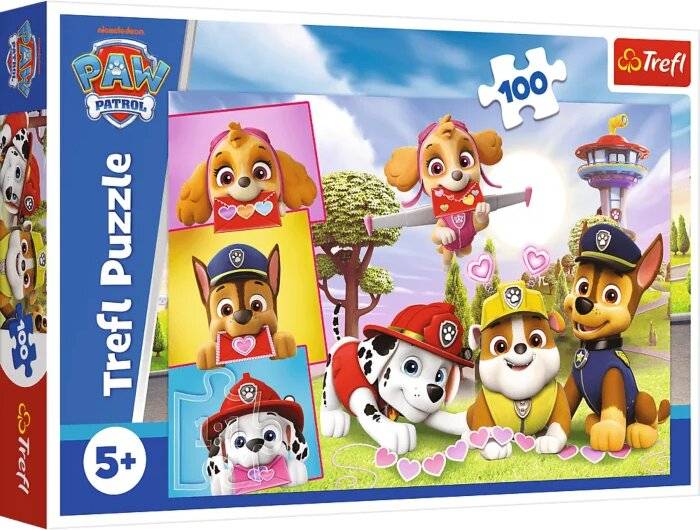 Puzzle - 100 - Furchtlose Mädchen - Paw Patrol - Trefl 16520