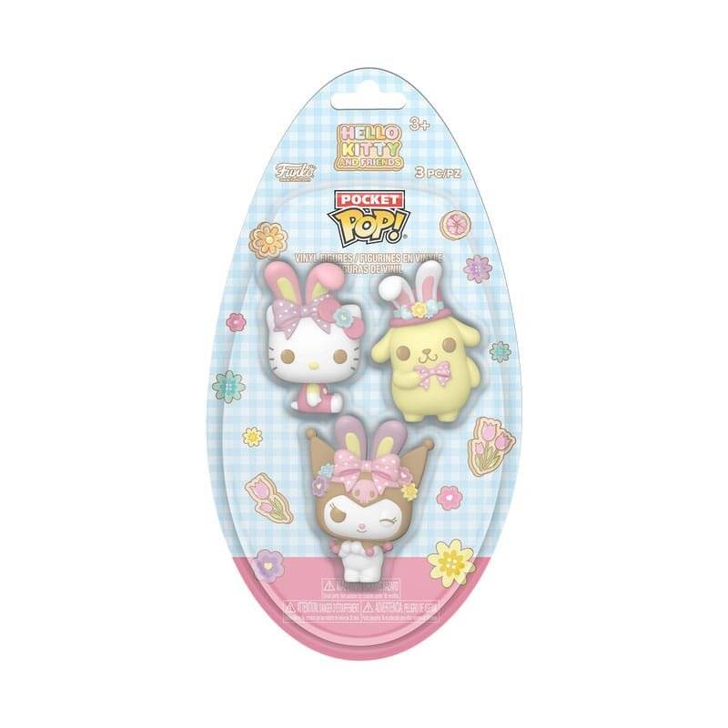 Hello Kitty Pocket POP! Vinyl Figuren Easter Egg 3-Pack HK 4 cm