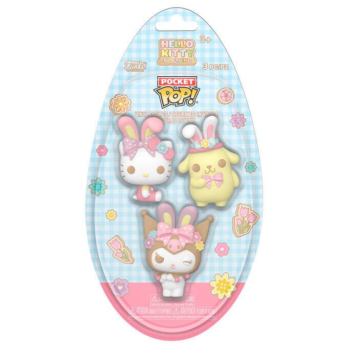 Hello Kitty Pocket POP! Vinyl Figuren Easter Egg 3-Pack HK 4 cm