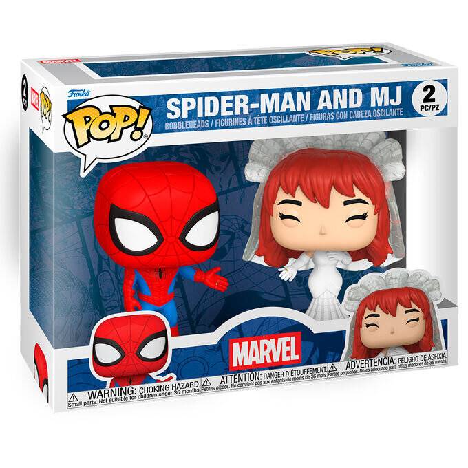 POP-Pack mit 2 Figuren Marvel Spider-Man und MJ