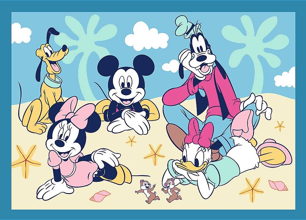 TREFL Puzzle Mickey Mouse: Kampf 4 in 1 ( 35.48.54.70 dlks)