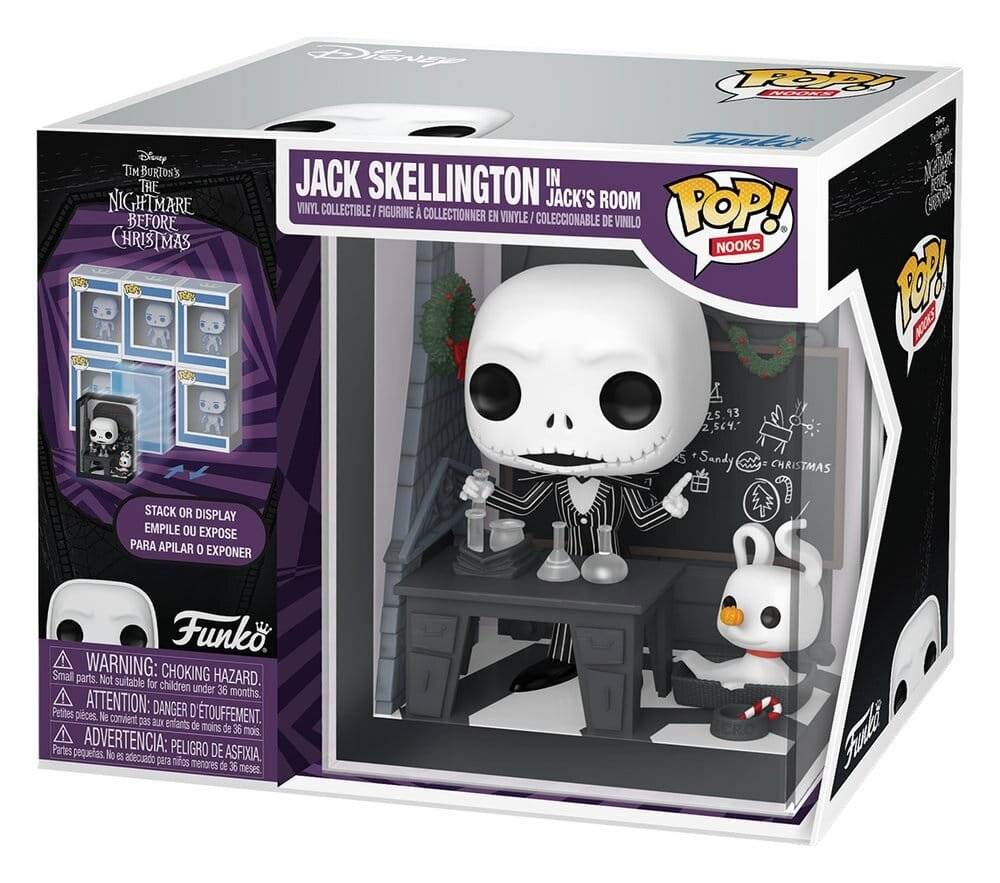 POP-Figur Nooks Disney Nightmare Before Christmas Jack Skellington in Jacks Zimmer