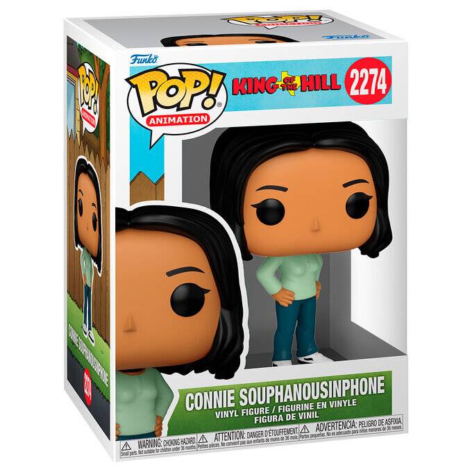 POP-Figur King of the Hill Connie Souphanous am Telefon