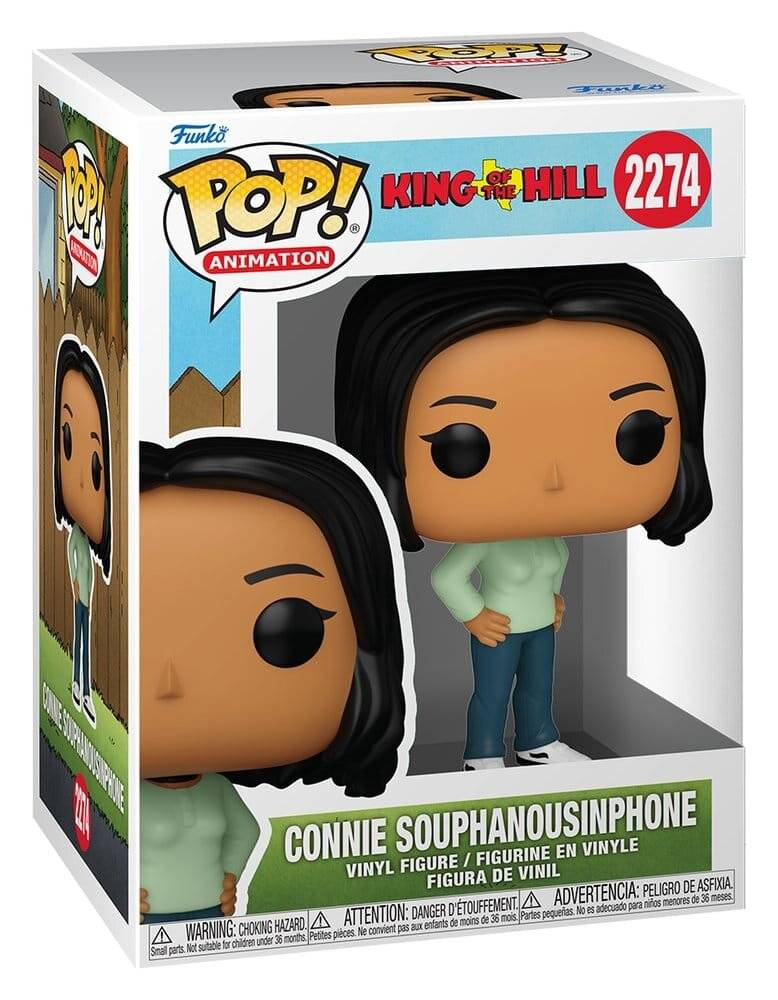 POP-Figur King of the Hill Connie Souphanous am Telefon