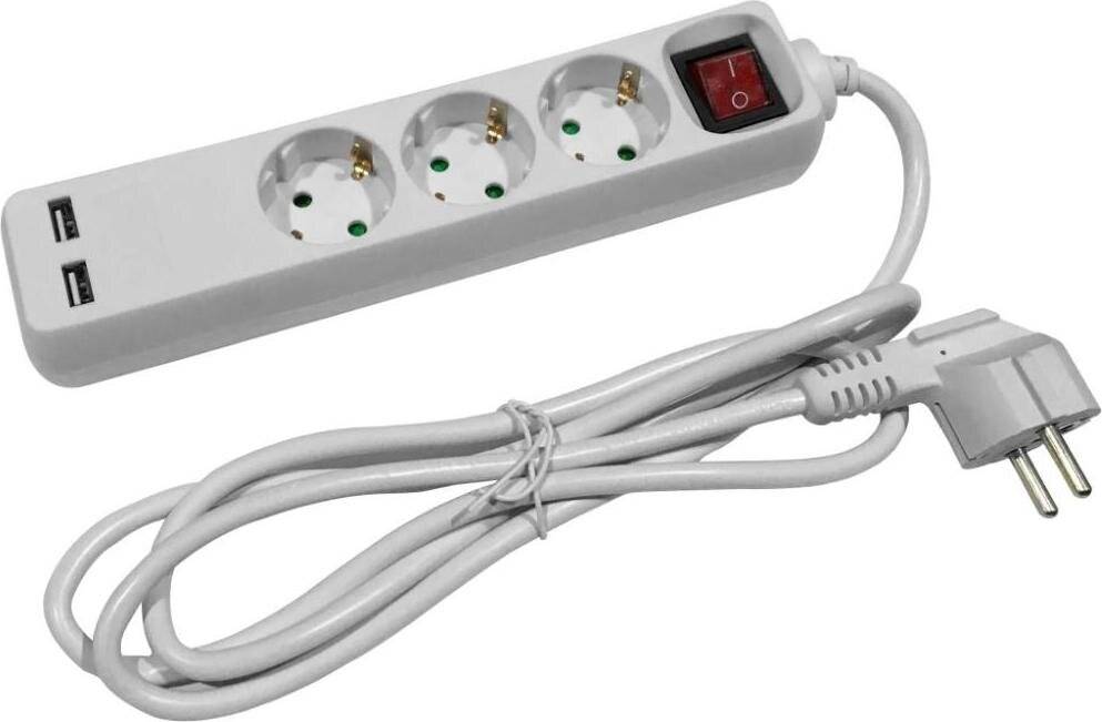 NoBrand Entac tcd ra 3 V 1,5 m Kabel mit 2 x USB + Schalter weiß ? 6872632