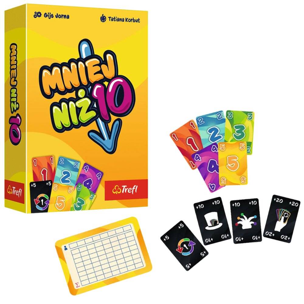 Card Game - Less Than 10 - Trefl 02880