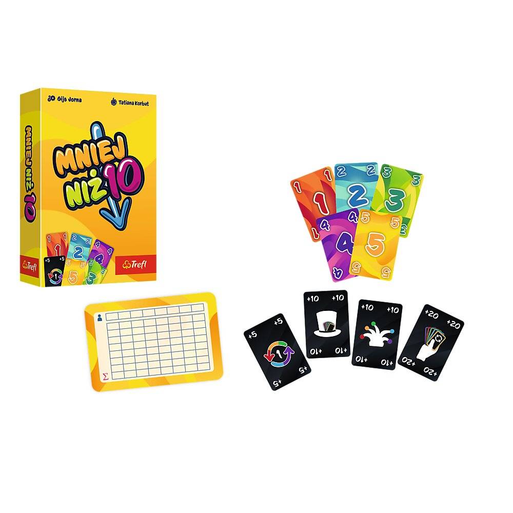 Card Game - Less Than 10 - Trefl 02880
