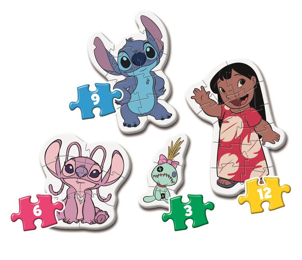 Meine ersten Puzzle 3-6-9-12 STITCH Clementoni 20595