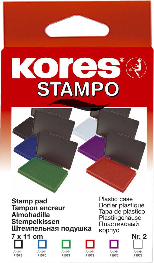 Kores® Stempelkissen STAMPO blau 11,0 x 7,0 cm, 1 St.