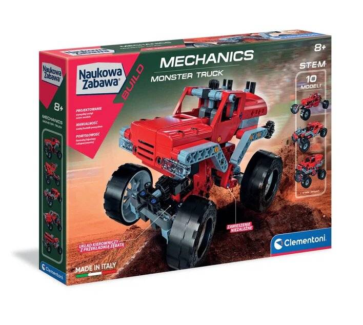 Wissenschaftlicher Spaß Mechaniklabor Monster Truck Clementoni 50062
