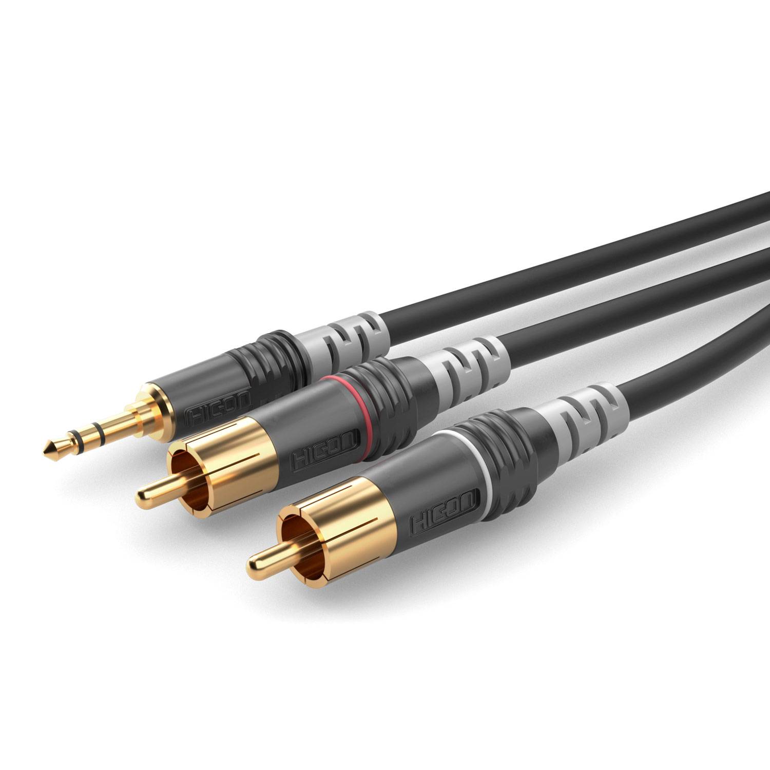 Instrumentenkabel | Mini-Klinke / 2 x Cinch, HICON