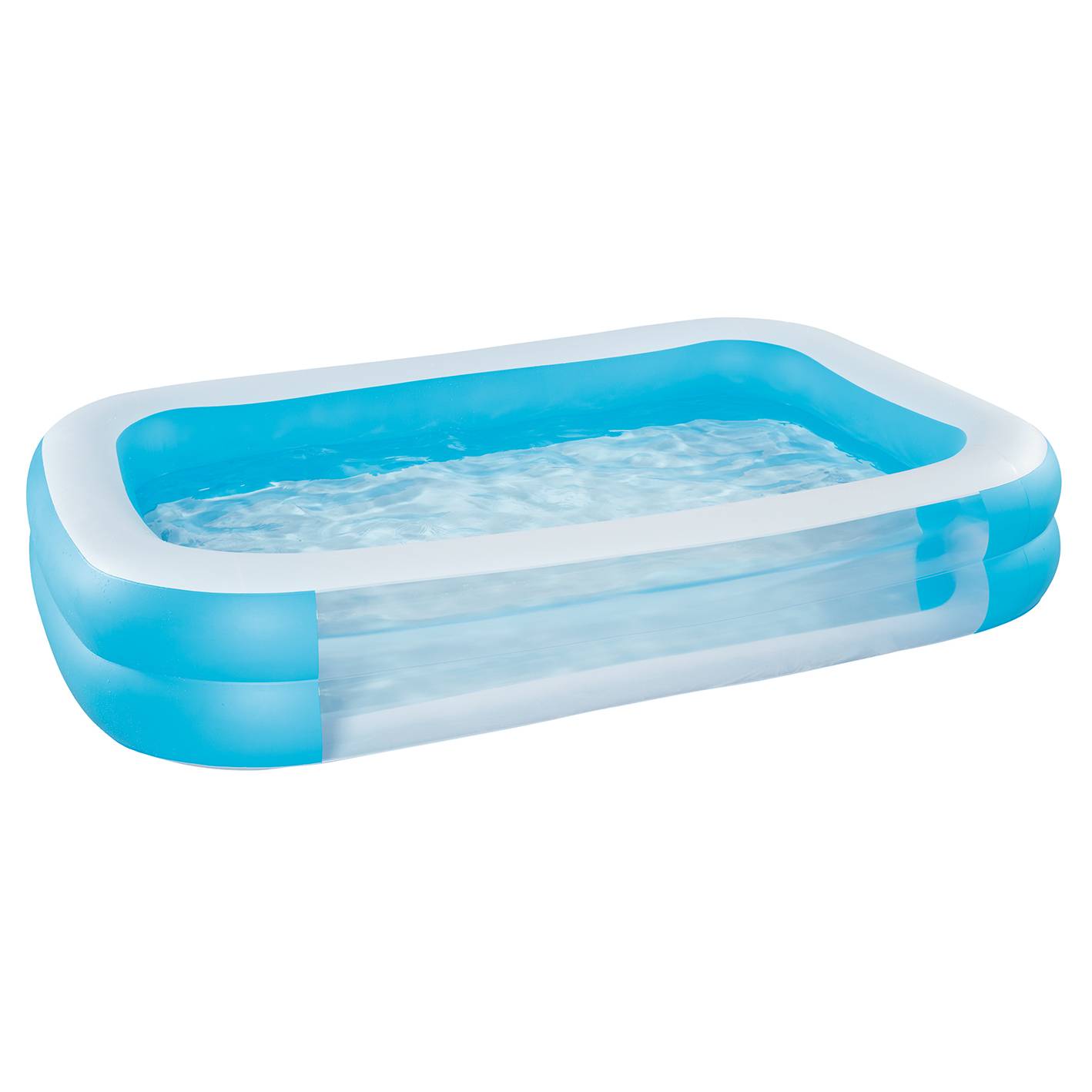 Planschbecken Family Pool 262x175x50cm Sichtfenster Garten Pool Kinderpool