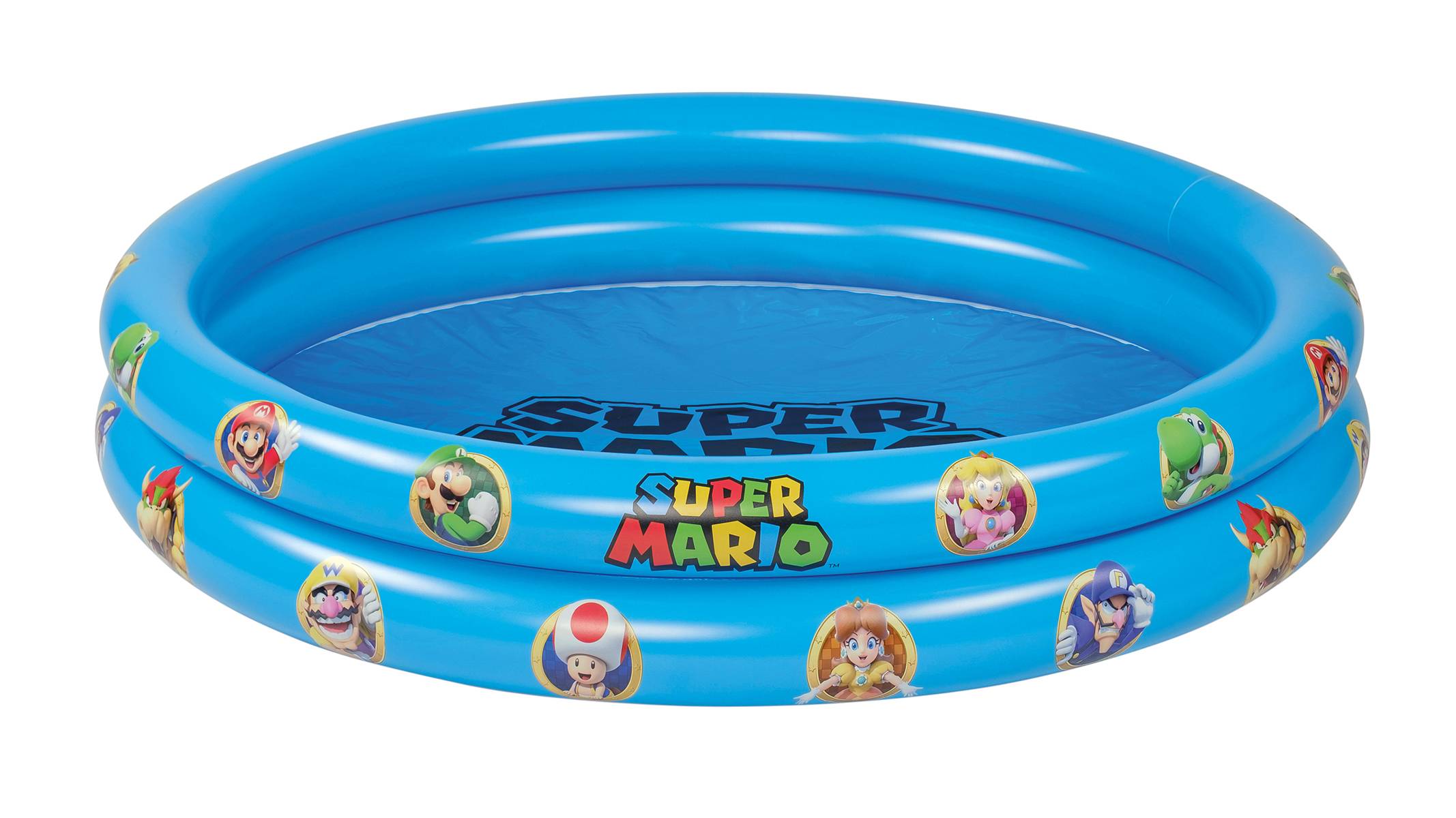 Super Mario Planschbecken 2-Ring-Pool 122x23cm Kinder Pool Garten baden Badespaß