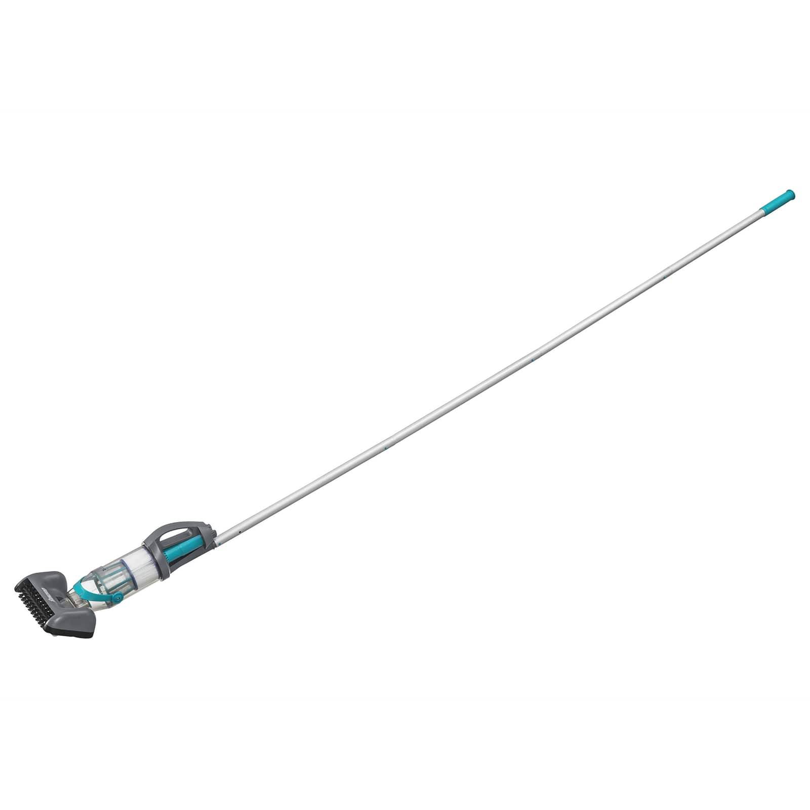 Bestway Poolstaubsauger mit LED-Lichtleisten Grau 610 cm ABS und Stahl