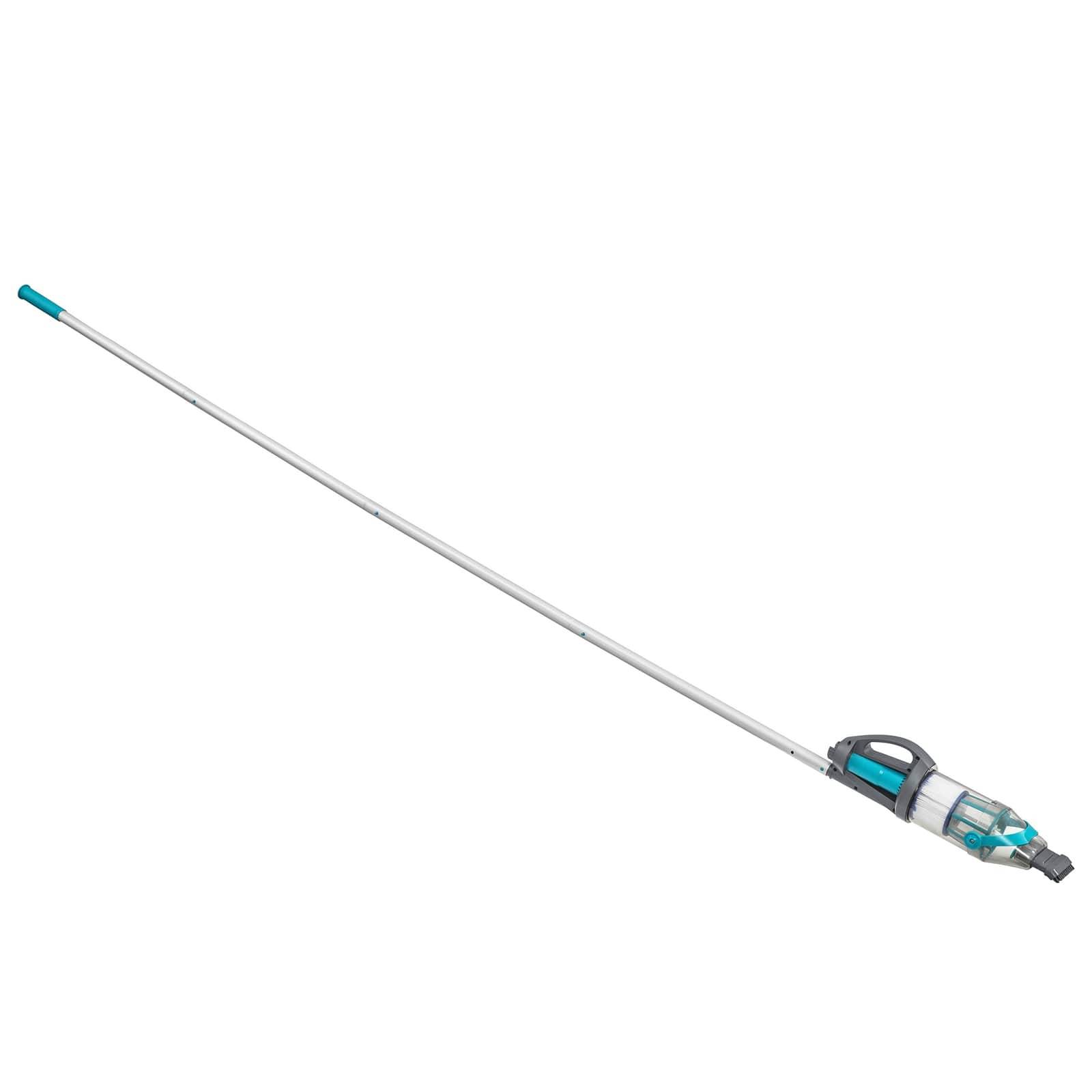 Bestway Poolstaubsauger mit LED-Lichtleisten Grau 610 cm ABS und Stahl