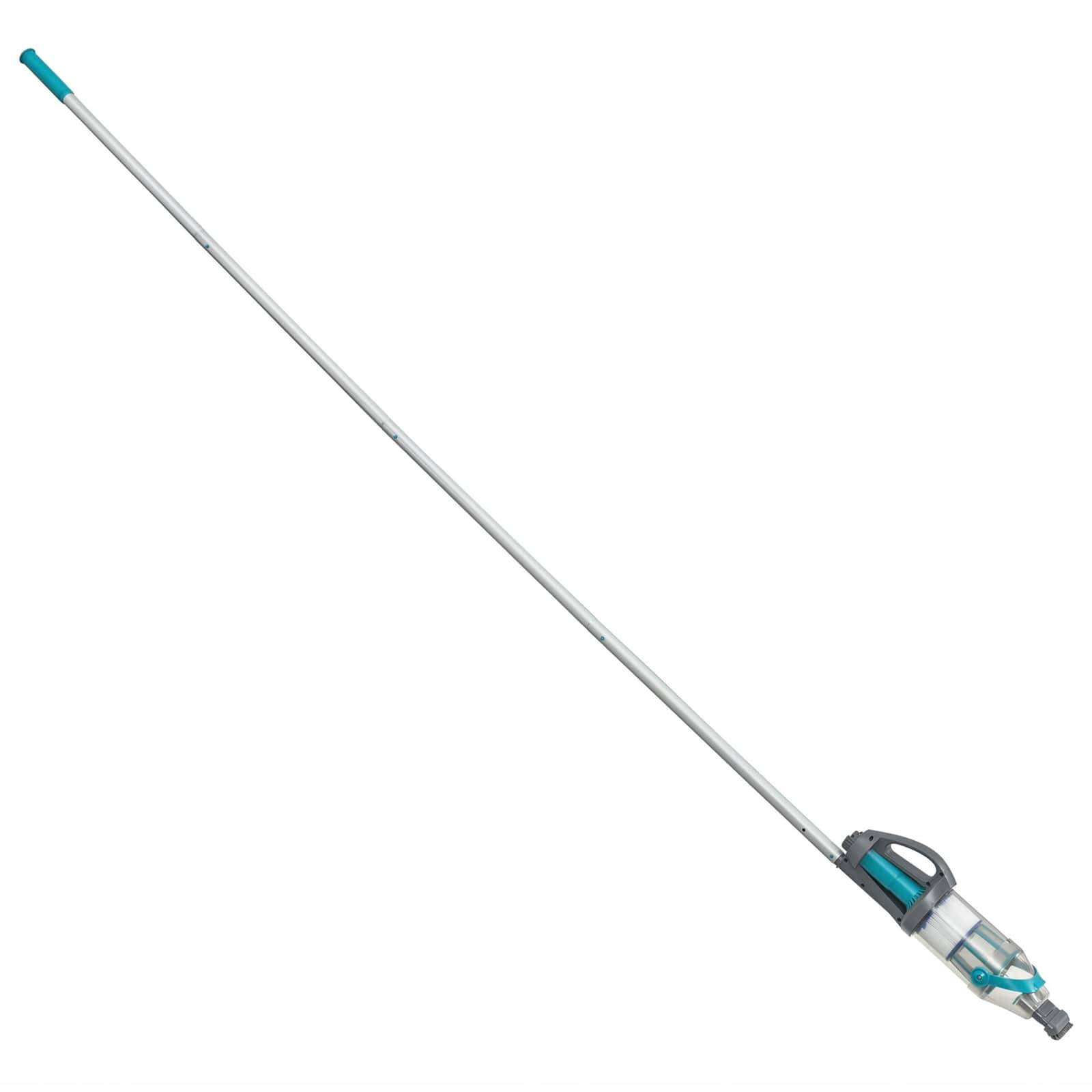 Bestway Poolstaubsauger mit LED-Lichtleisten Grau 610 cm ABS und Stahl
