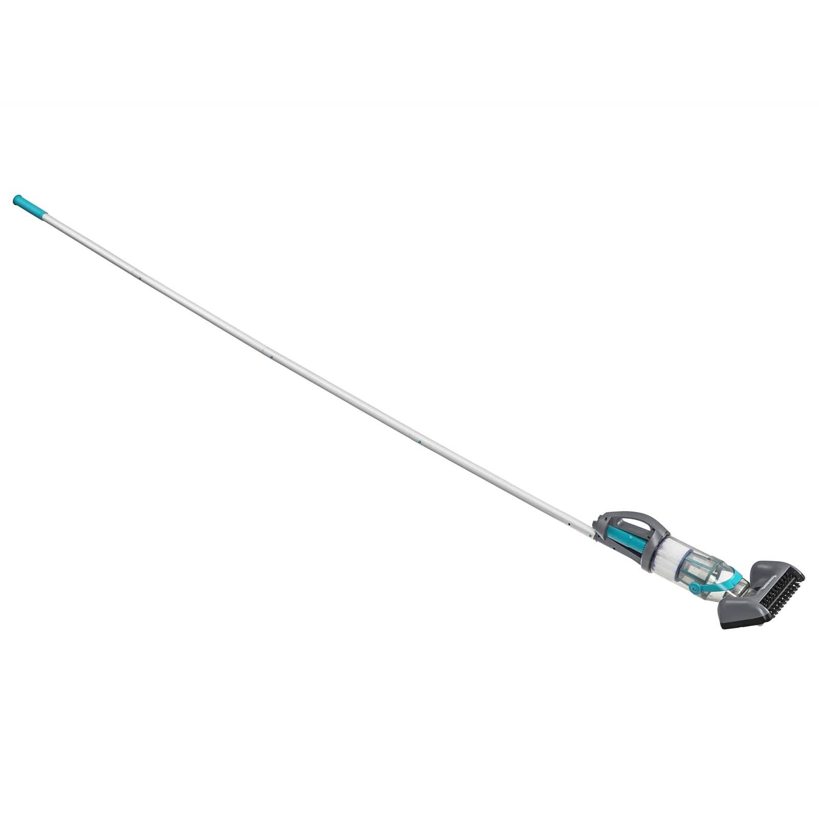 Bestway Poolstaubsauger mit LED-Lichtleisten Grau 610 cm ABS und Stahl