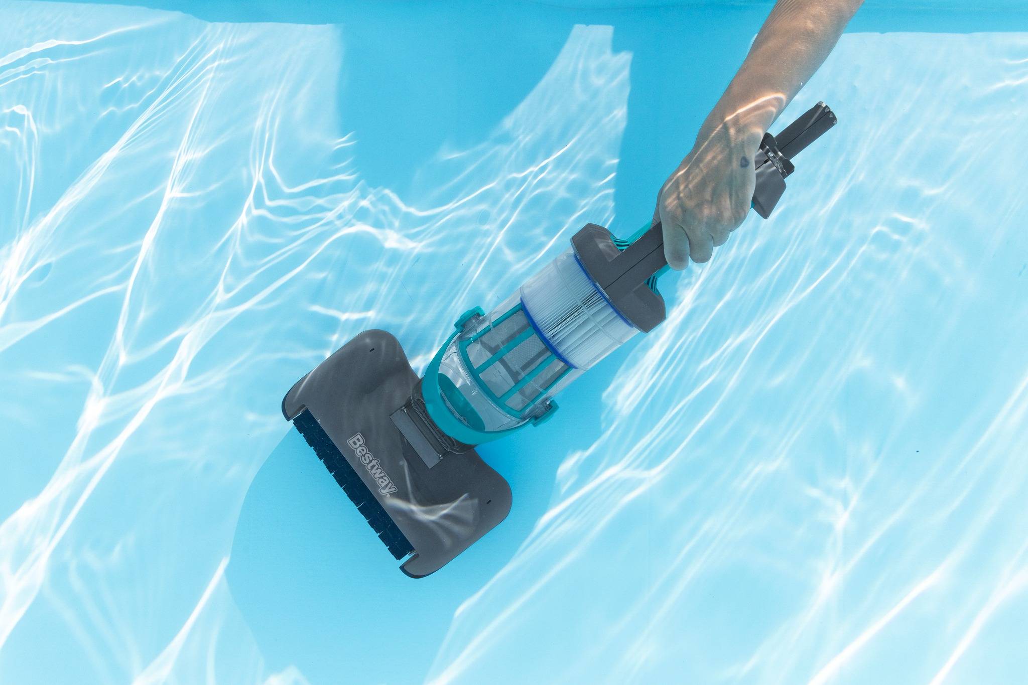 Bestway Poolsauger Handsauger AquaGrip Akku Pool Bodensauger kabellos 250cm
