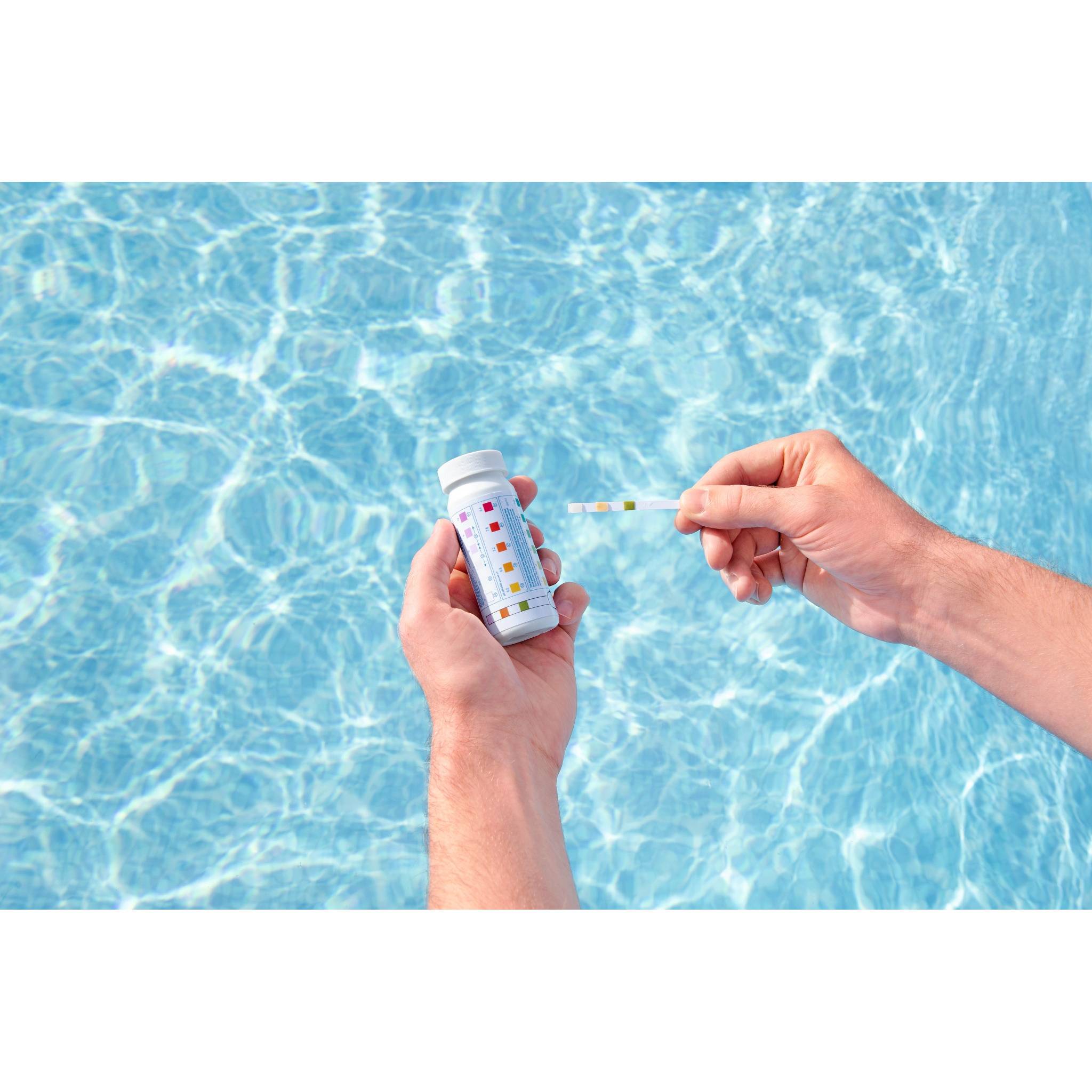 Bestway Pool Teststreifen Wasser 3-in-1 Test Spa 50 Stück Schwimmbeckenreinigung