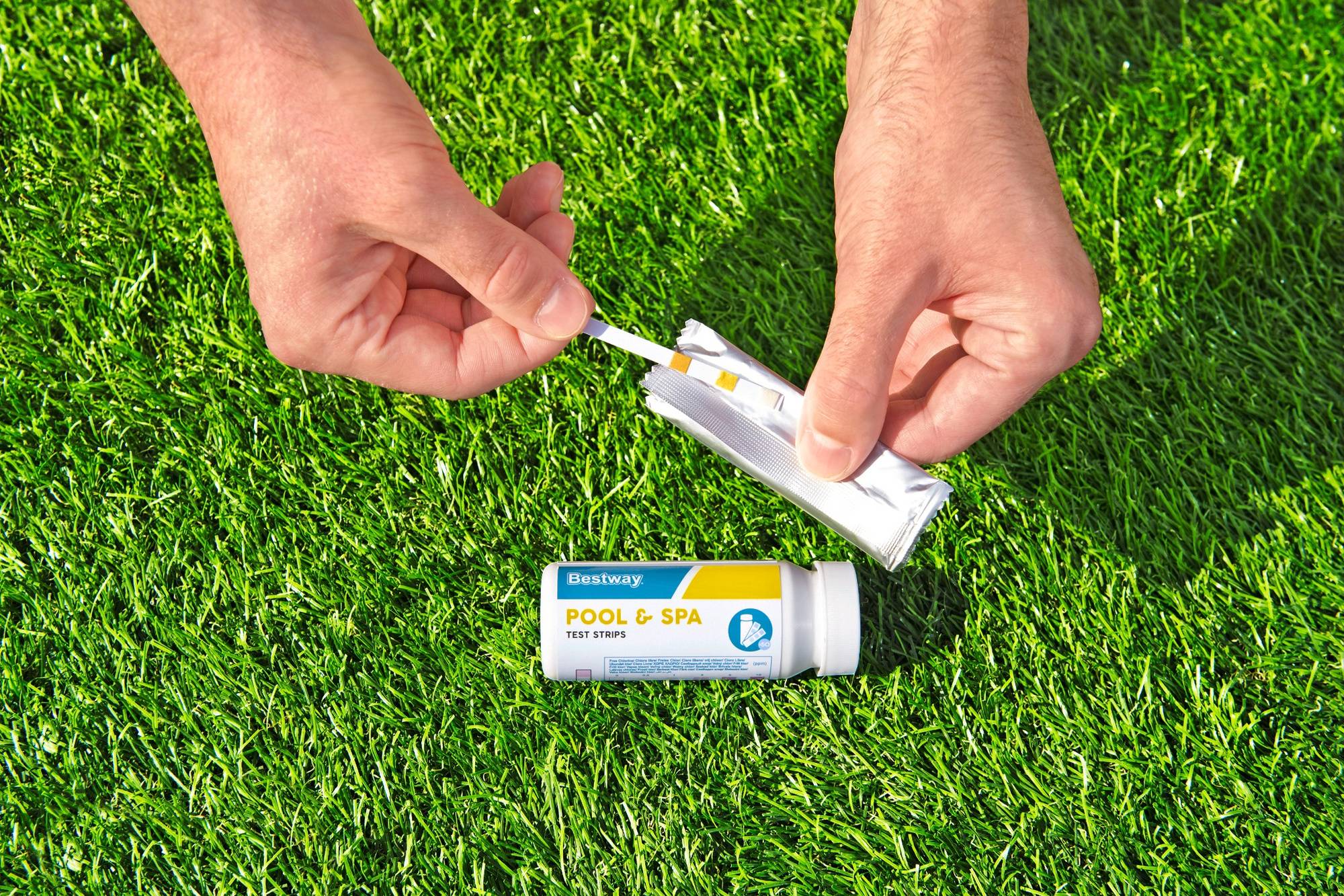 Bestway Pool Teststreifen Wasser 3-in-1 Test Spa 50 Stück Schwimmbeckenreinigung