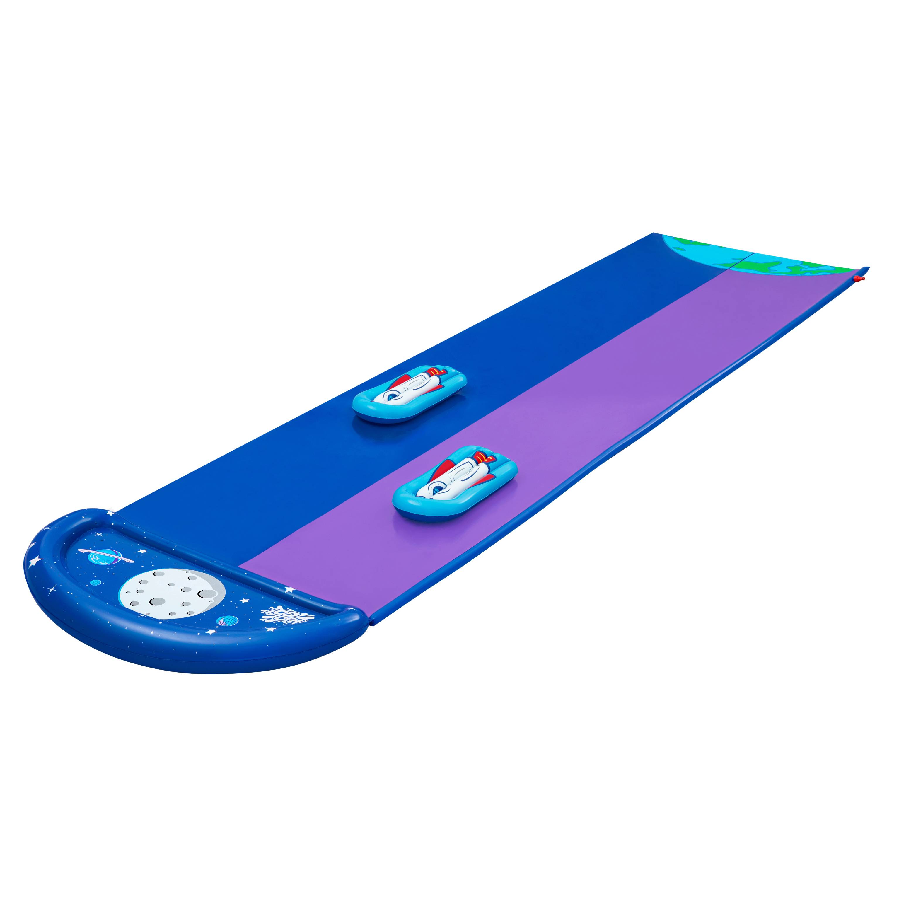 Bestway Wasserrutsche Wasserbahn H2OGO Lunar Launch 488x138cm Kinder Garten