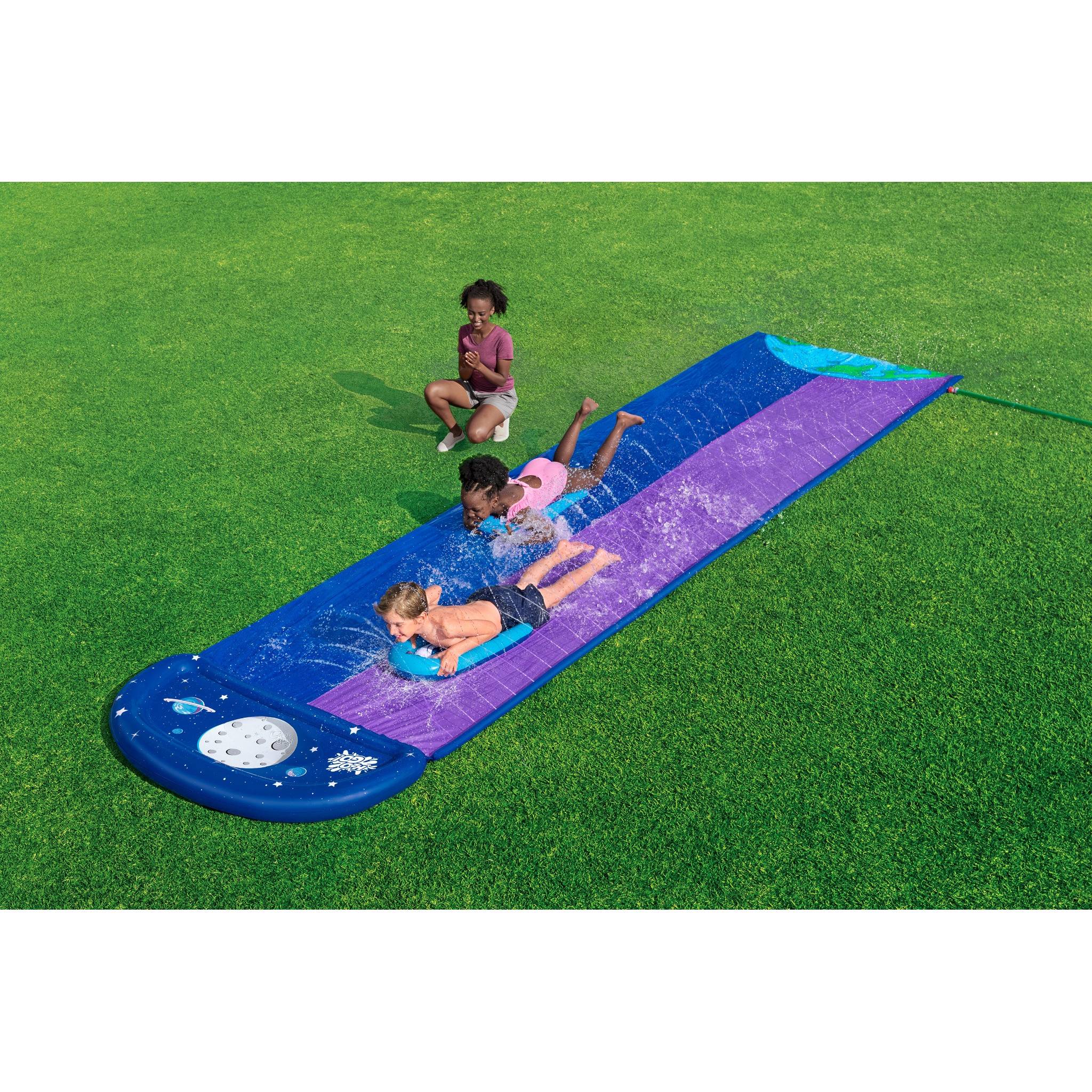 Bestway Wasserrutsche Wasserbahn H2OGO Lunar Launch 488x138cm Kinder Garten