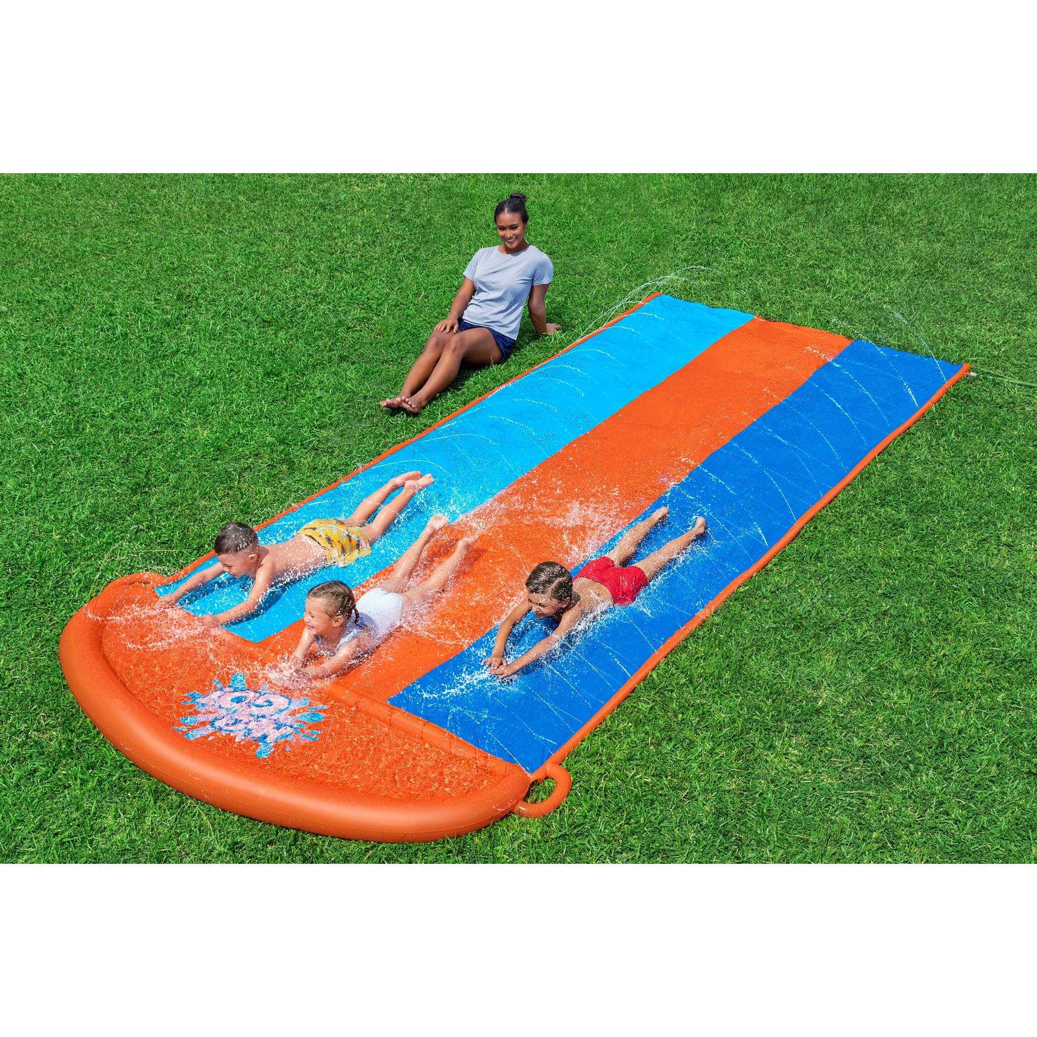 Bestway Wasserrutsche H2OGO 488x207,5cm Wasserbahn rutschen Garten Kinder