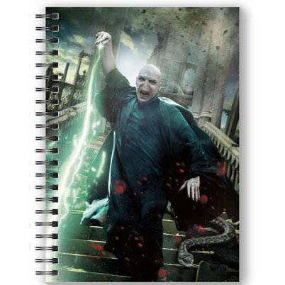 Harry Potter Notizbuch mit 3D-Effekt Voldemort Poster