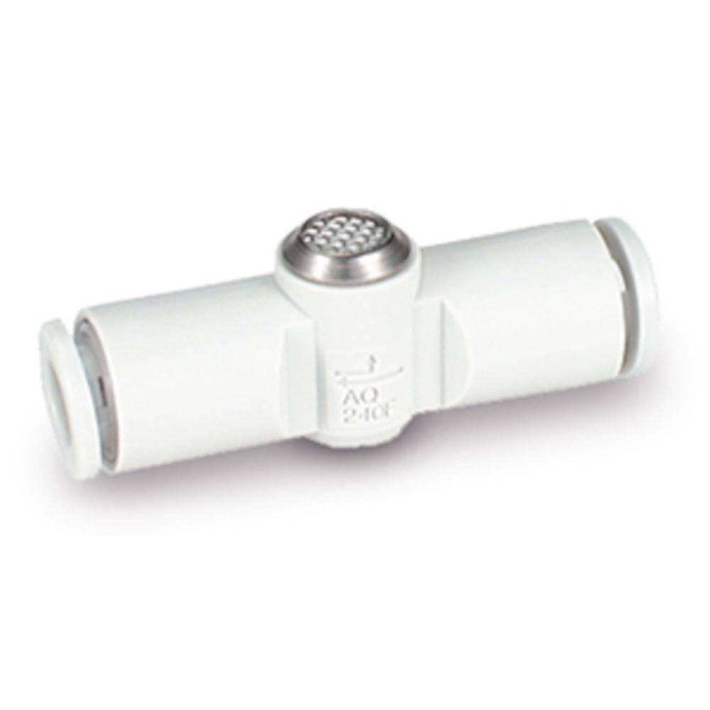 SMC Schnellentlüftungsventil mit Steckverbindungen AQ340F-06-00 - Größe 1/8 - Schlauch-Außen-Ø 6 mm - Preis per Stück