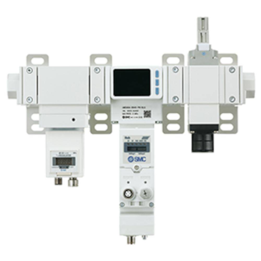 SMC Air Management System AMS30A-F03D-PN-KLG - mit elektropneumatischem Regler - Baugröße 30 - G 3/8" - 10 bis 1000 l/min - Preis per Stück