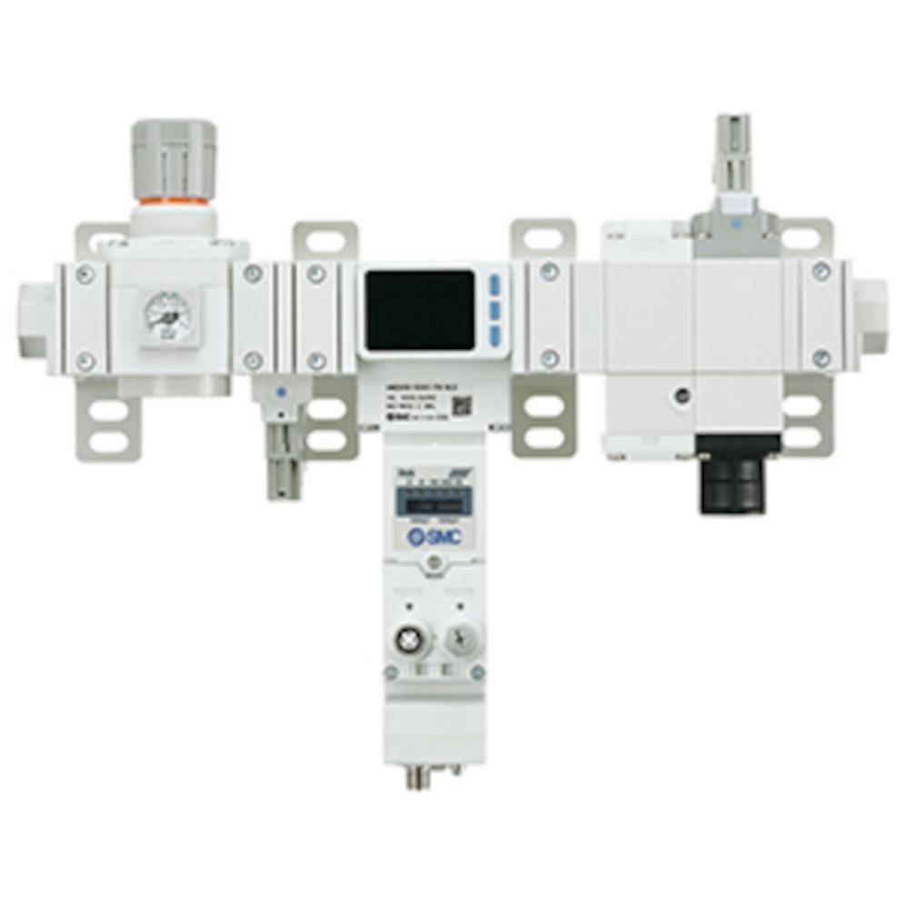 SMC Air Management System AMS40B-F04C-EC-KLG - mit manueller Reglereinstellung - Baugröße 40 - G 1/2" - 20 bis 2000 l/min - Preis per Stück