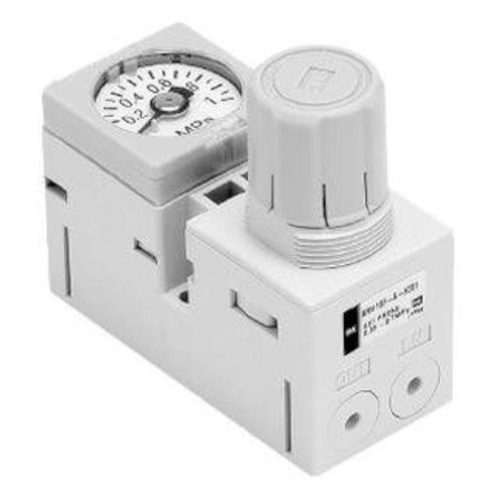 SMC Druckregelventil Einzelgerät ARM10F-1-X201 - für Montage auf Mehrfachanschlussplatten - mit Druckeinstellung bis 0,35 MPa - Preis per Stück