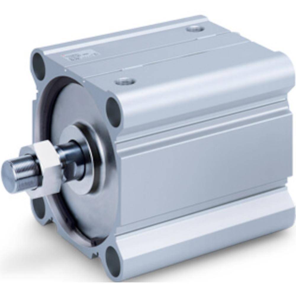 SMC Kompaktzylinder CDQ2A20-25DCZ - doppeltwirkend - mit Magnet - Gewindebohrung beidseitig - mit elastischer Dämpfung - Ø 20 mm - Hub 25 mm