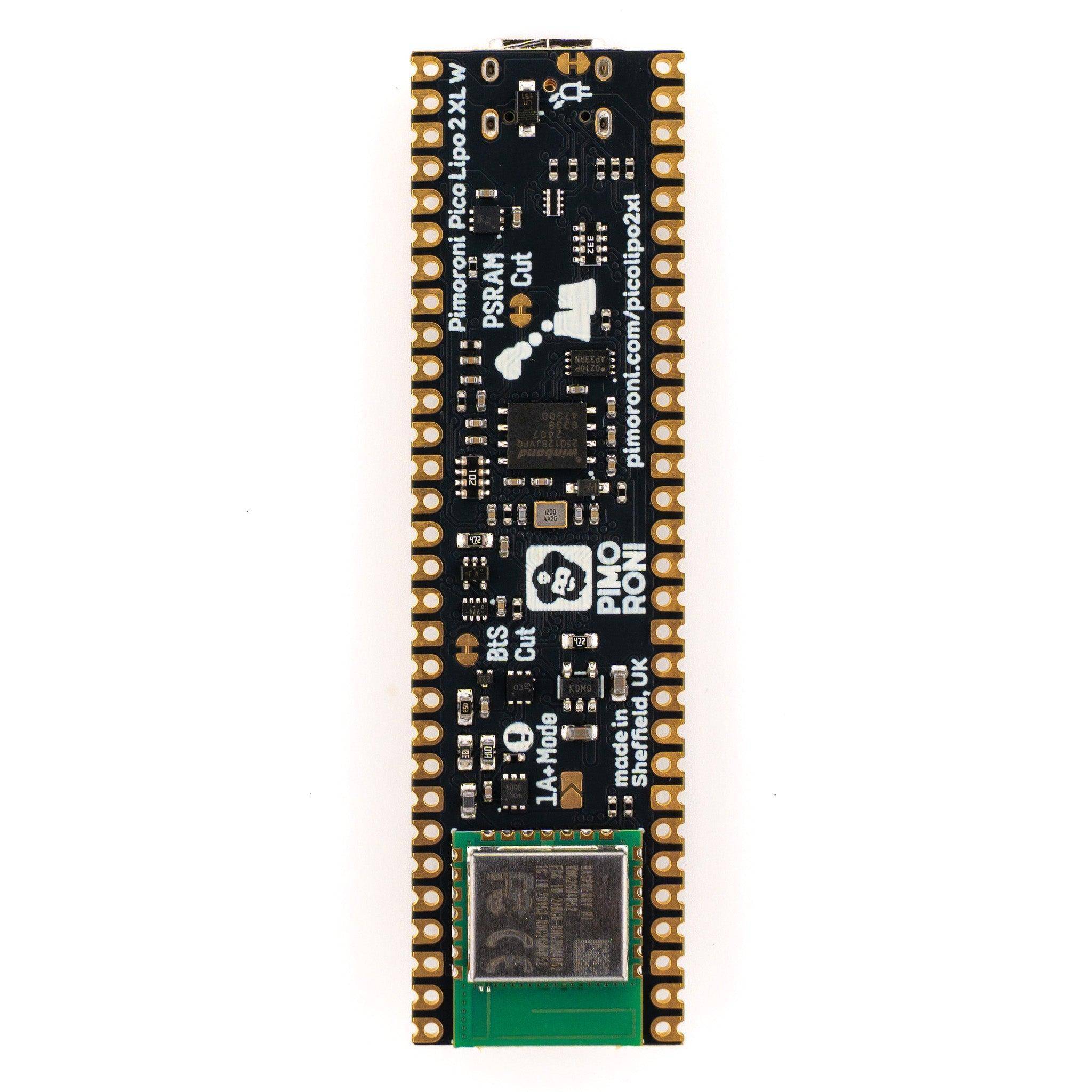Pimoroni Pico LiPo 2 XL W 16MB Flash, 8MB PSRAM, WLAN Bluetooth, 40 GPIOs, USB-C, 600mA, 3,3V