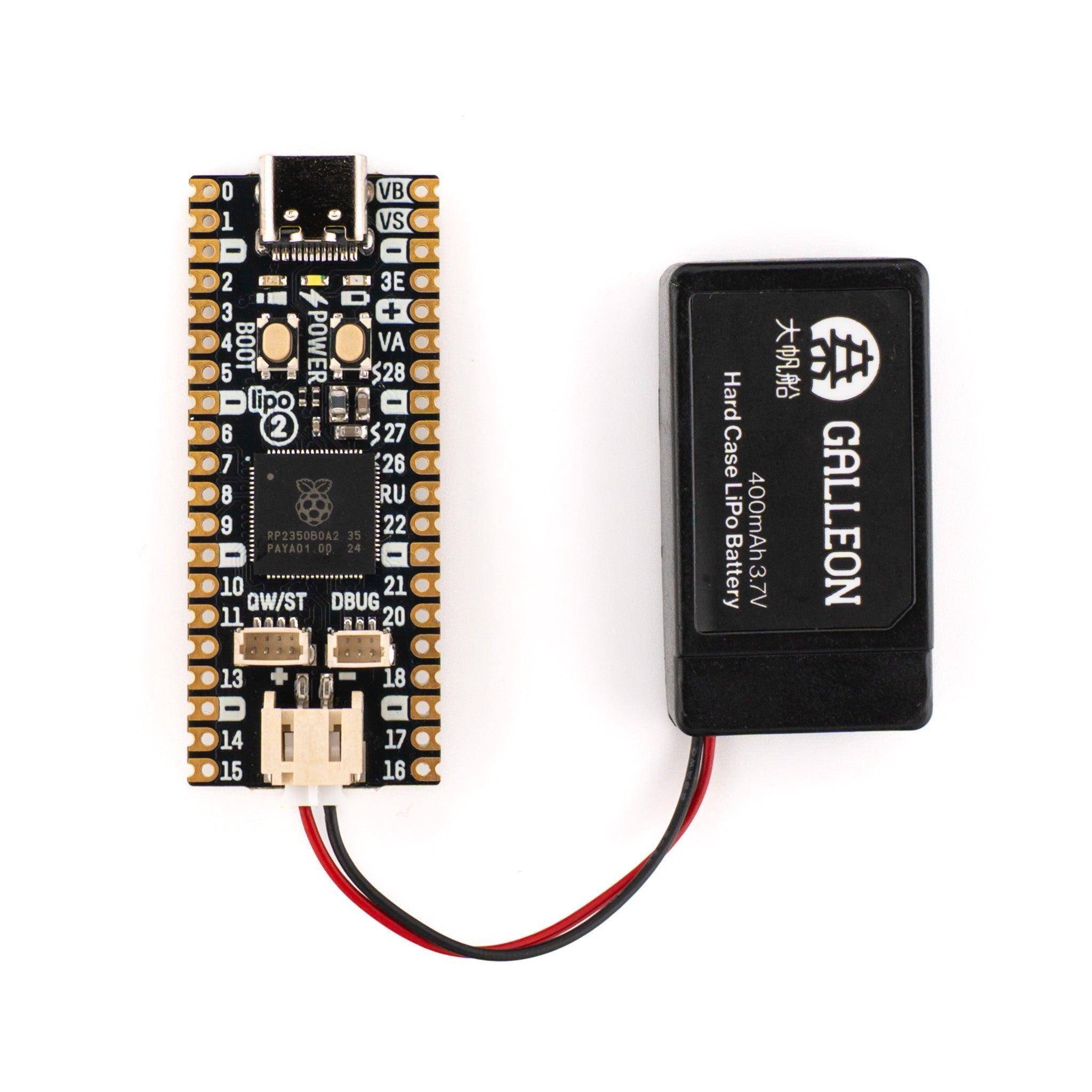 Pimoroni Pico LiPo 2, RP2350B Dual Cortex-M33, 8MB PSRAM, 16MB Flash, USB-C, 215mA, 3-5,5V