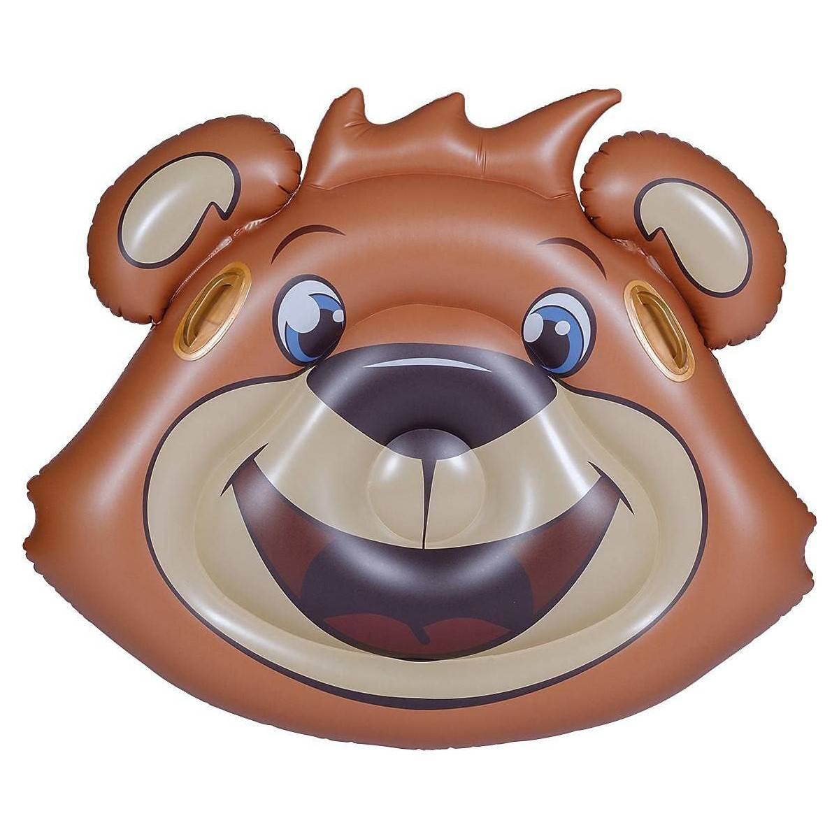 FC Bayern Berni Floater 113x97cm Badeinsel mit Griffen Pool Luftmatratze Kinder