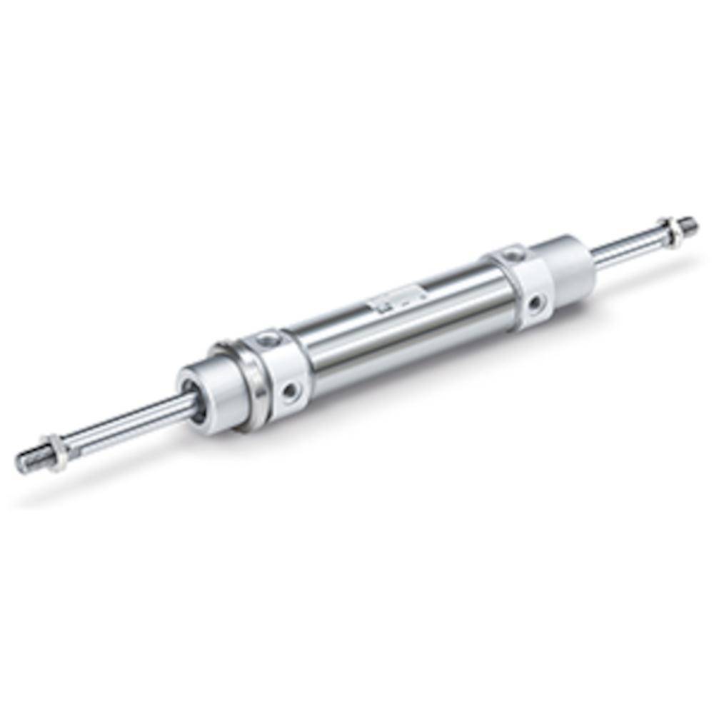 Druckluftzylinder CD85WE16-100C-B - ISO6432 - doppeltwirkend - durchgehende Kolbenstange - pneumatische Dämpfung - mit Magnet - Ø 16 mm - Hub 100 mm