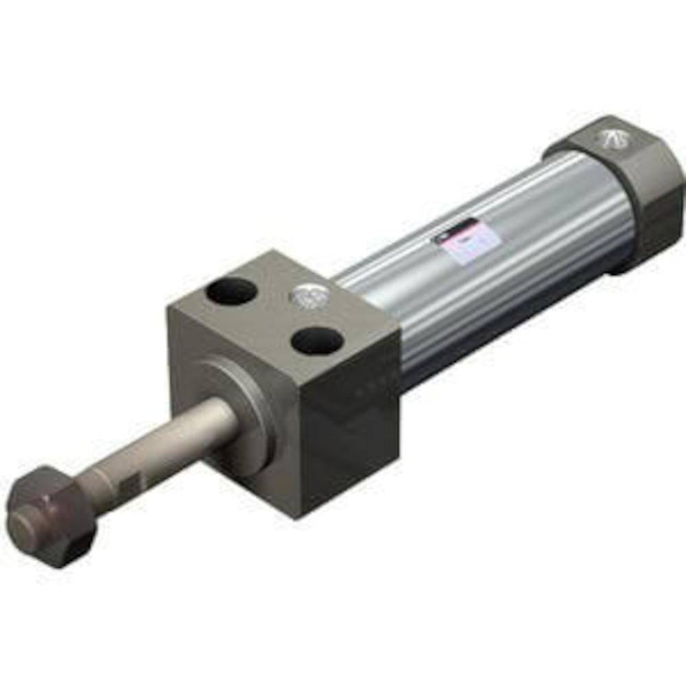 Druckluftzylinder C85RAF8-40 - ISO6432 - doppeltwirkend - Direktmontage Unterseite - Gewinde vorn, Luftanschluss hinten - Ø 8 mm - Hub 40 mm