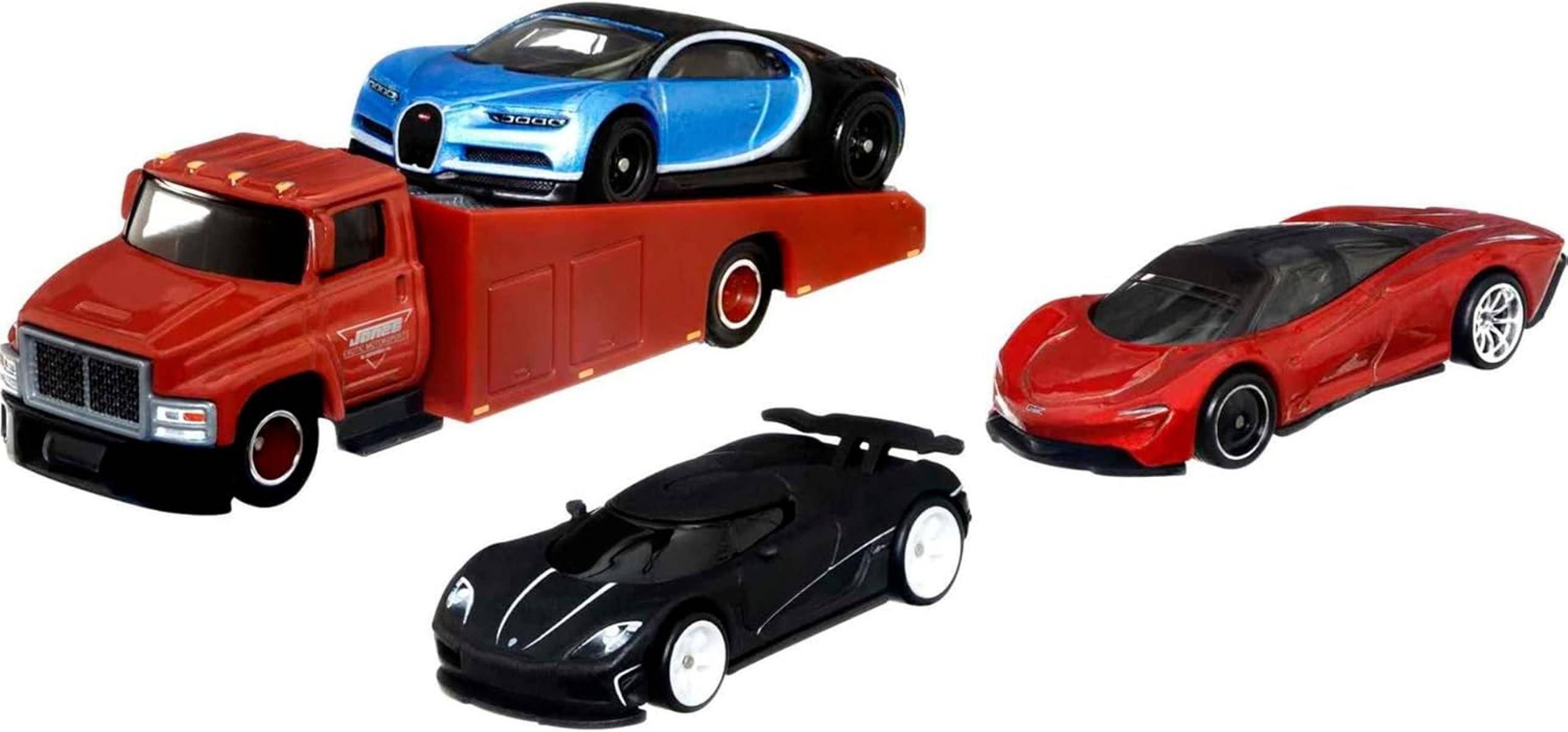 Hot Wheels Hyper Cars Hot Wheels Premium HCR54 4er Set Auto Rennwagen 3+