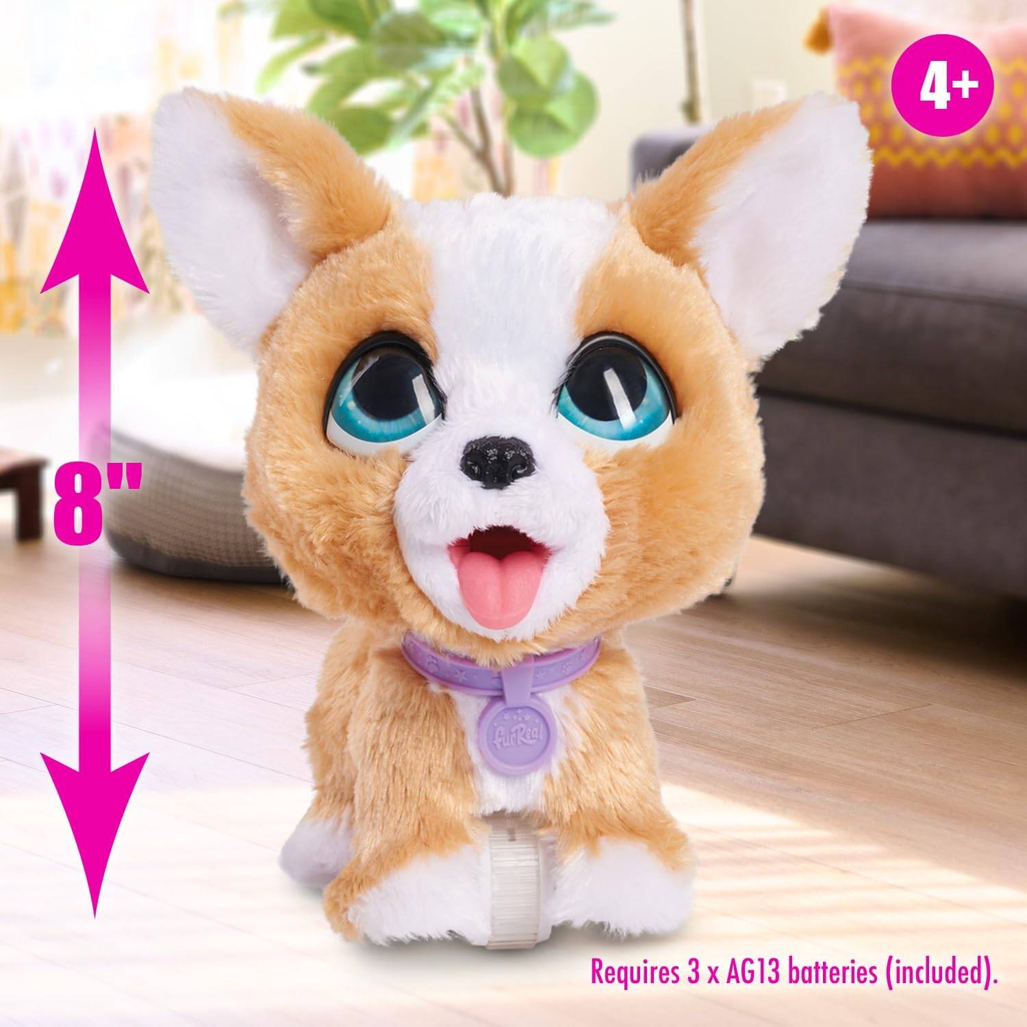 Just Play furReal Poop-A-Lots Corgi interaktiv 20 cm Plüschwelpe 14tlg 4+ 22.86