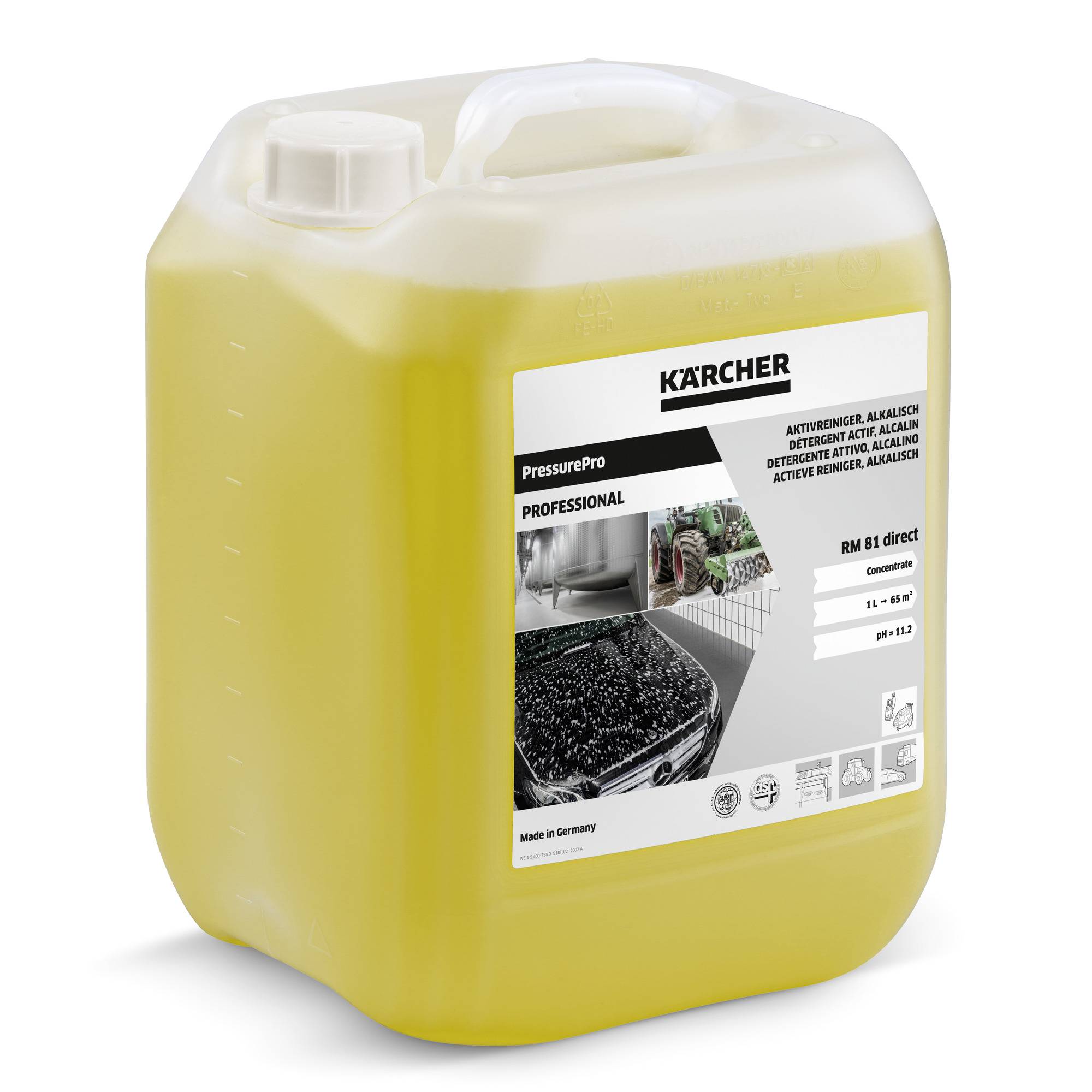 KÄRCHER Reinigungschemikalien RM 81 direct** 10l Aktivreiniger, alkali